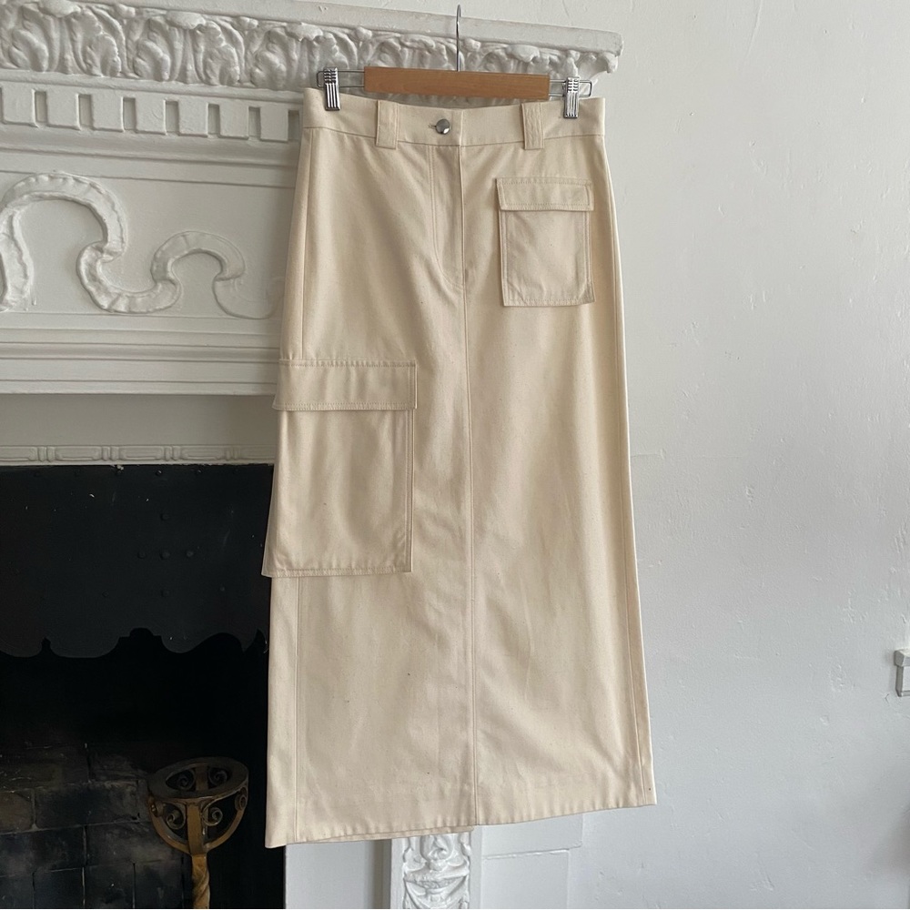 COS Beige Maxi Skirt with Pockets